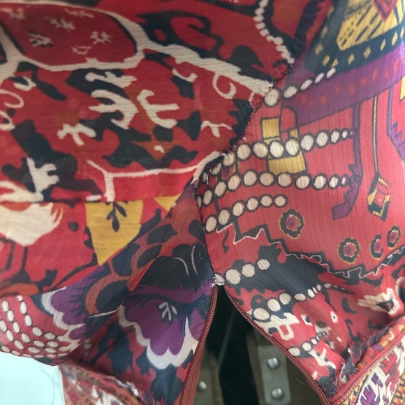 Ranna Gill size 6 Red Ceret Maxi Dress - Anthropologie - Picture 3 of 16